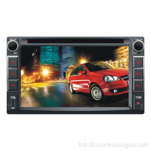 2-DIN Car GPS Navigation DVD Player with 6.2-inch Digital Display, BT and iPod Function